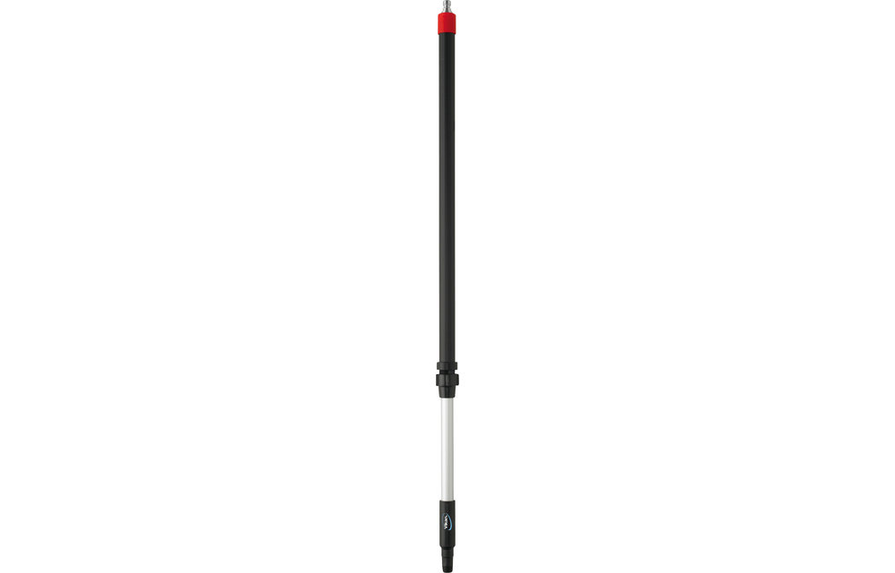 Vikan Teleskopstiel, Wasserdurchlauf, Q-Kupplung, Alu, 1060-1600 mm, Ø32 mm, Schwarz