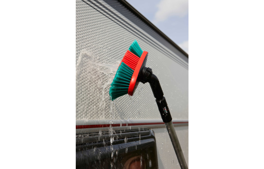 Vikan Teleskopstiel mit Wasserdurchlauf, Alu, 1080 - 1600 mm, Ø32 mm, Schwarz