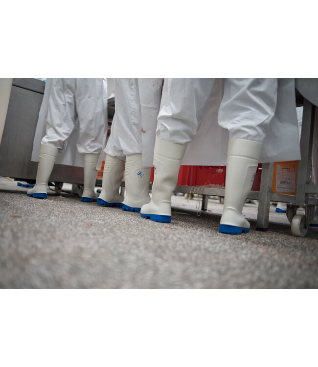 PU-Bottes Bekina StepliteX SolidGrip, emout en acier (S4), blanc
