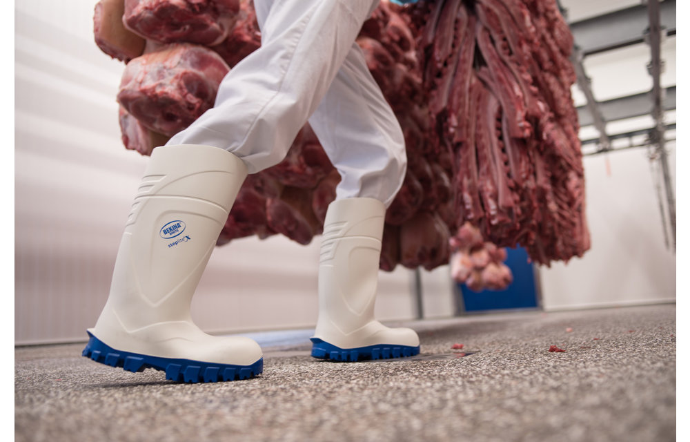 PU-Bottes Bekina StepliteX SolidGrip, emout en acier (S4), blanc
