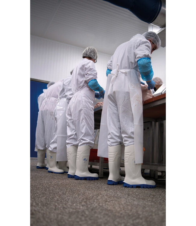 PU-Bottes Bekina StepliteX SolidGrip, emout en acier (S4), blanc