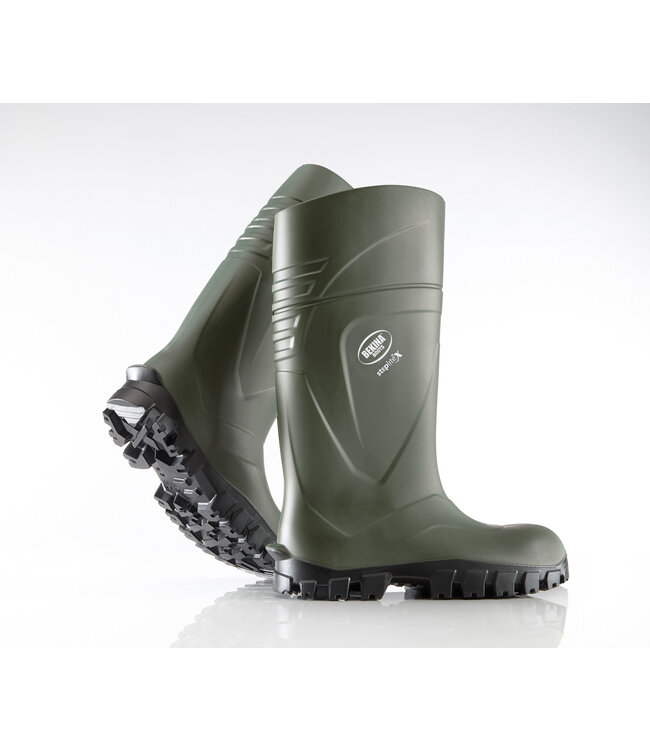 PU-Stiefel Bekina StepliteX Solid Grip - Puntale in acciaio (S4), verde