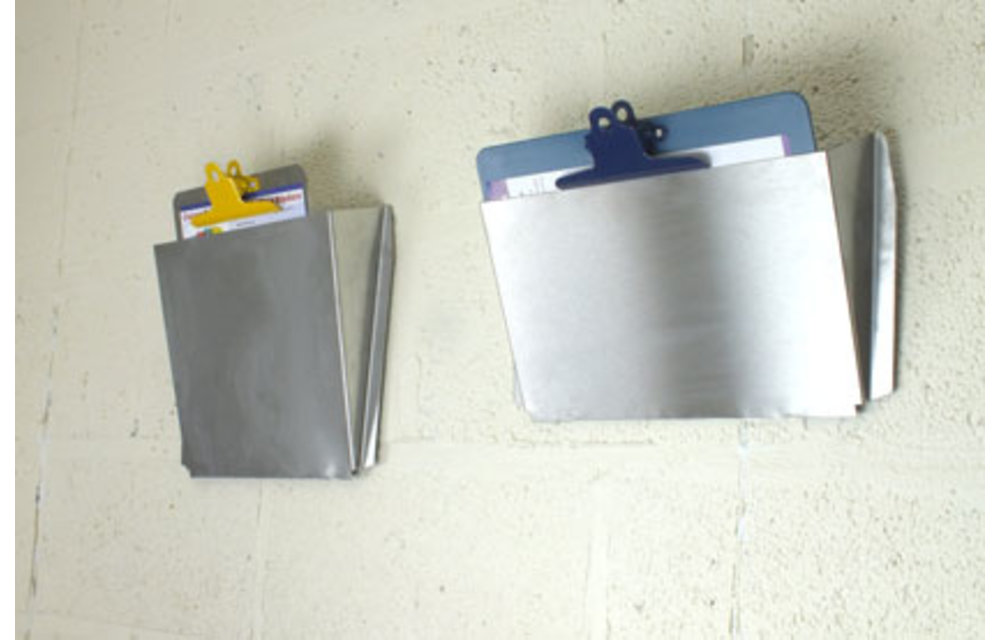 Clipboardhalter aus Edelstahl - quer