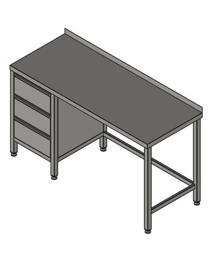 EDYSTAR Tisch mit Schubladenstock