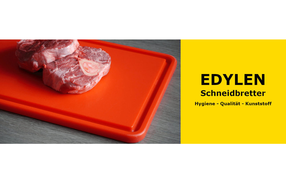 EDYLEN Schneidbrett und Tranchierbrett lachs - mit Saftrille