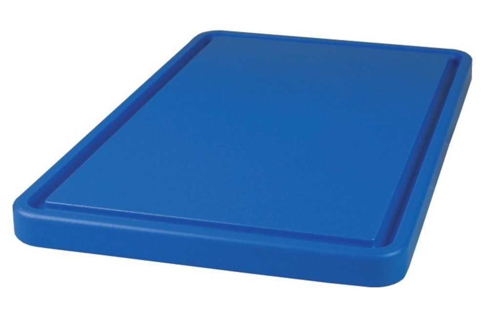 EDYLEN Schneidbrett und Tranchierbrett blau - mit Saftrille