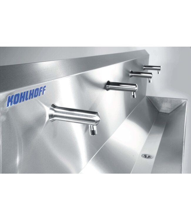 Waschrinne mit Sensor 2-6 Platz aus Edelstahl