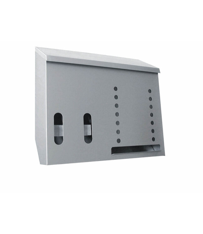 Distributeur multi-usages | 3 compartiments avec cloison en acier inoxydable