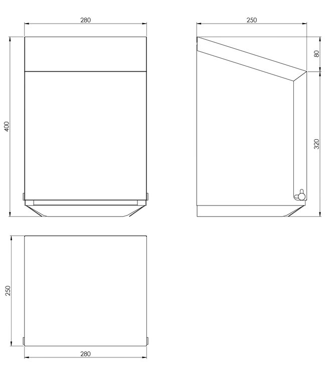 Handtuchrollenspender für Papierrollen aus Edelstahl