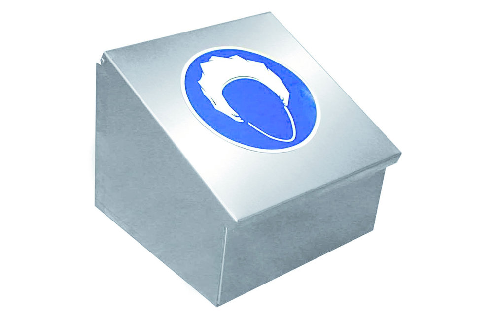Utensilienspender aus Edelstahl