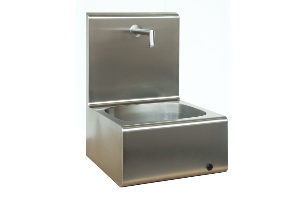 Hygiene Handwaschbecken aus Edelstahl