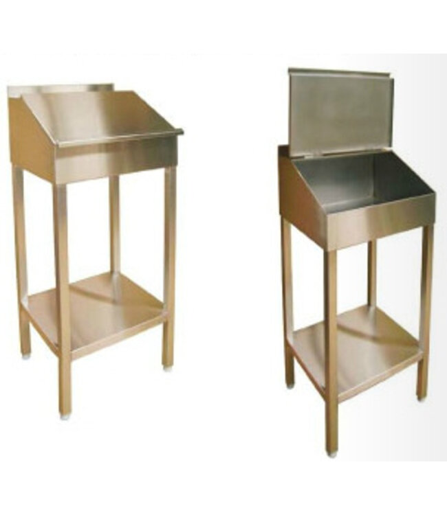 Stehpult mit Ablageboden aus Edelstahl