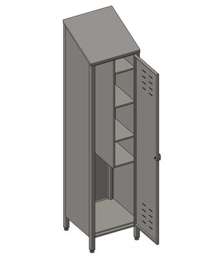 EDYSTAR Ablage- und Besenschrank mit Fach