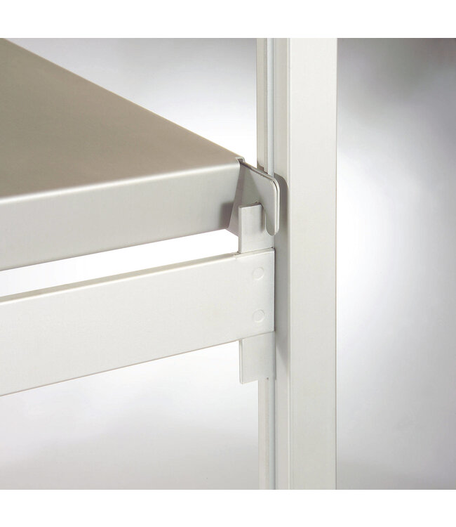 Modul-Regalsystem aus Edelstahl