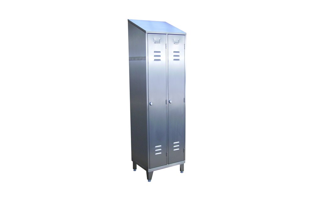 Garderobenschrank 1-5 Abteile aus Edelstahl
