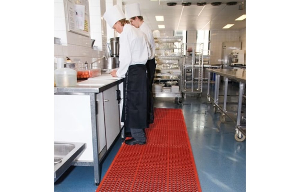 Notrax Arbeitsplatzmatte Sanitop Red
