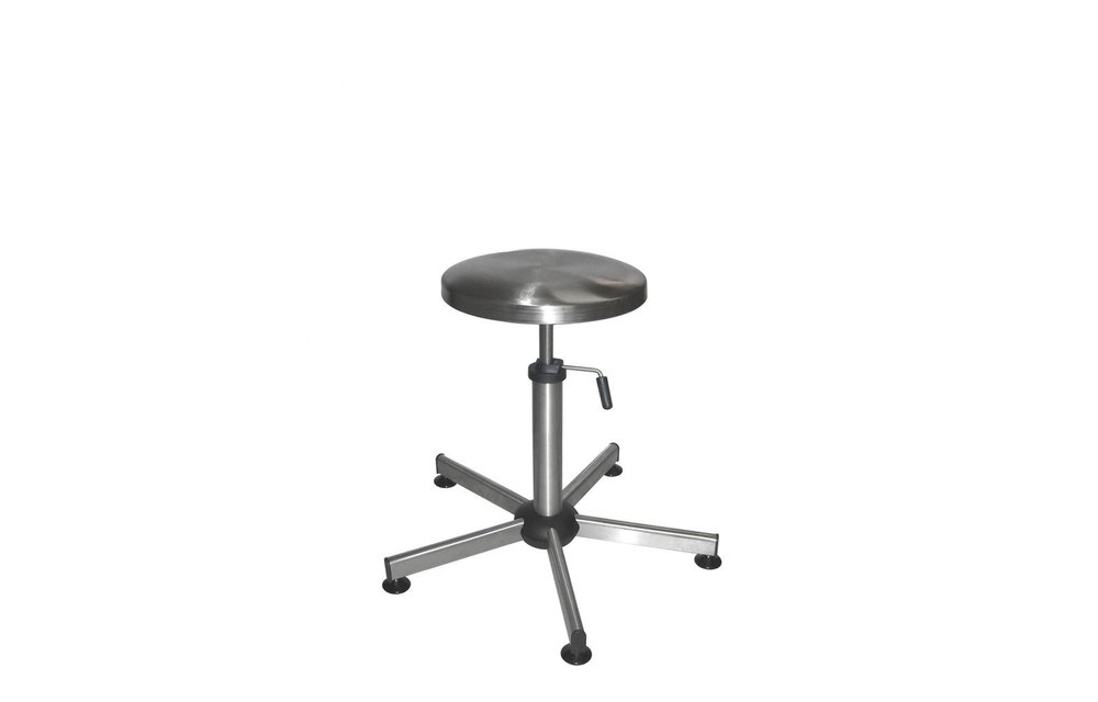 Hocker Edelstahl mit Gleiter 470 - 620 mm