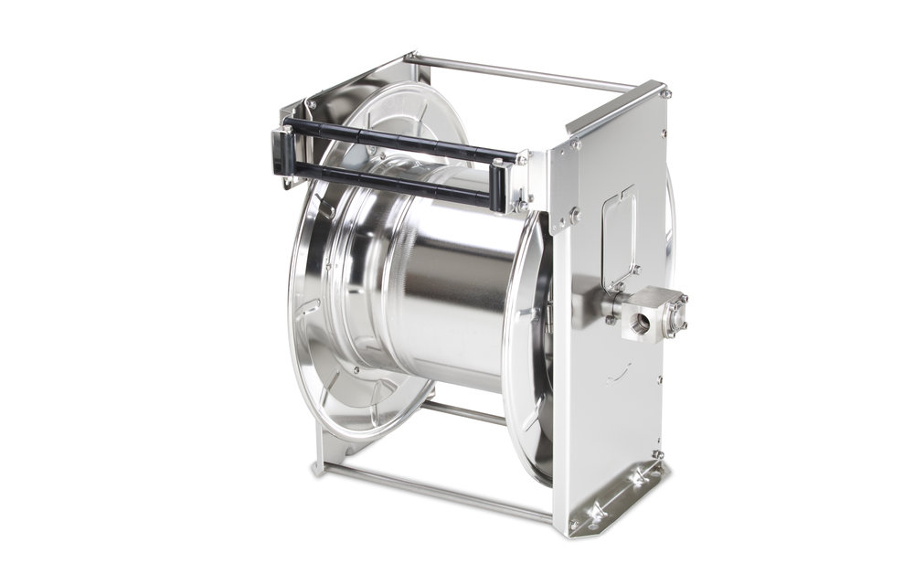 automatischer Schlauchaufroller aus Chromstahl 3/4" - 36 bis 30 m