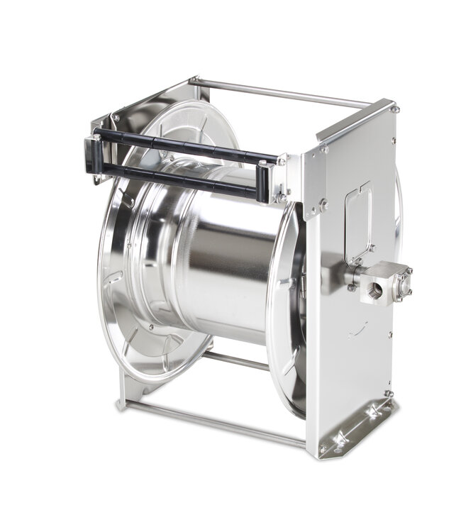 automatischer Schlauchaufroller aus Chromstahl  3/4" - 30 bis 36 m