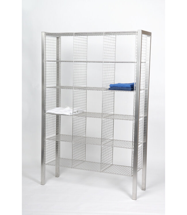 Kleiderablage Standversion aus Drahtgitter