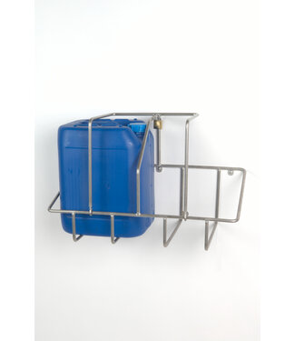 EDYSTAR Edelstahldraht Portabombole doppio 20 L versione da parete