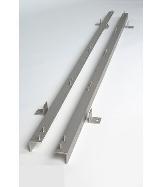 EDYSTAR Edelstahldraht Set di guide a parete per scaffalature per scarpe, stivali e guanti