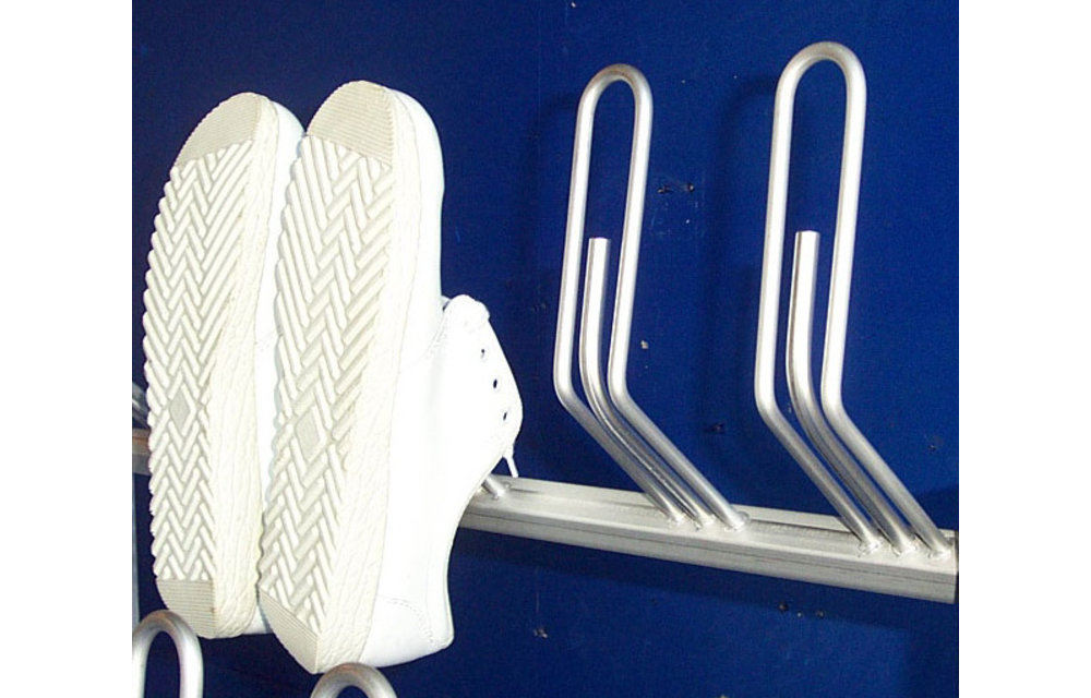 Schuhtrockner Standversion mit Umluft aus Edelstahl