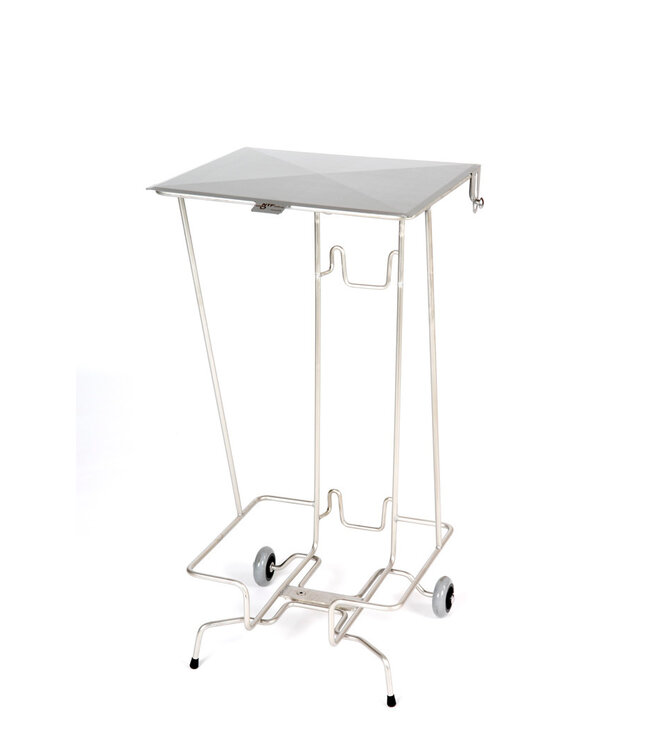 Porta sacchi mobili per rifiuti 100 litri - con coperchio