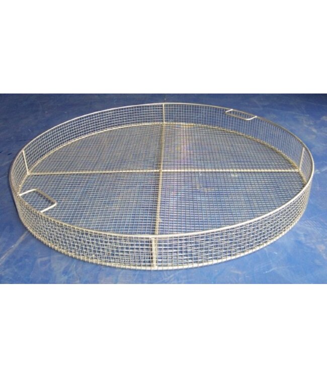 Rundkorb aus Edelstahl