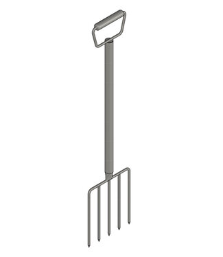 Behälter und Zubehöhr Fourchette manche droit, acier inoxydable V2A