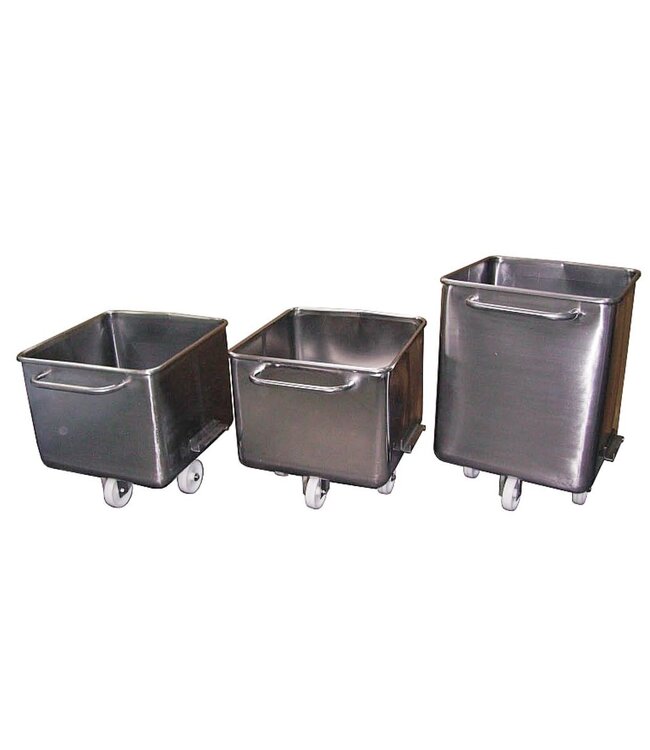 Carrello di sollevamento e carico da 120 Litri in acciaio inox