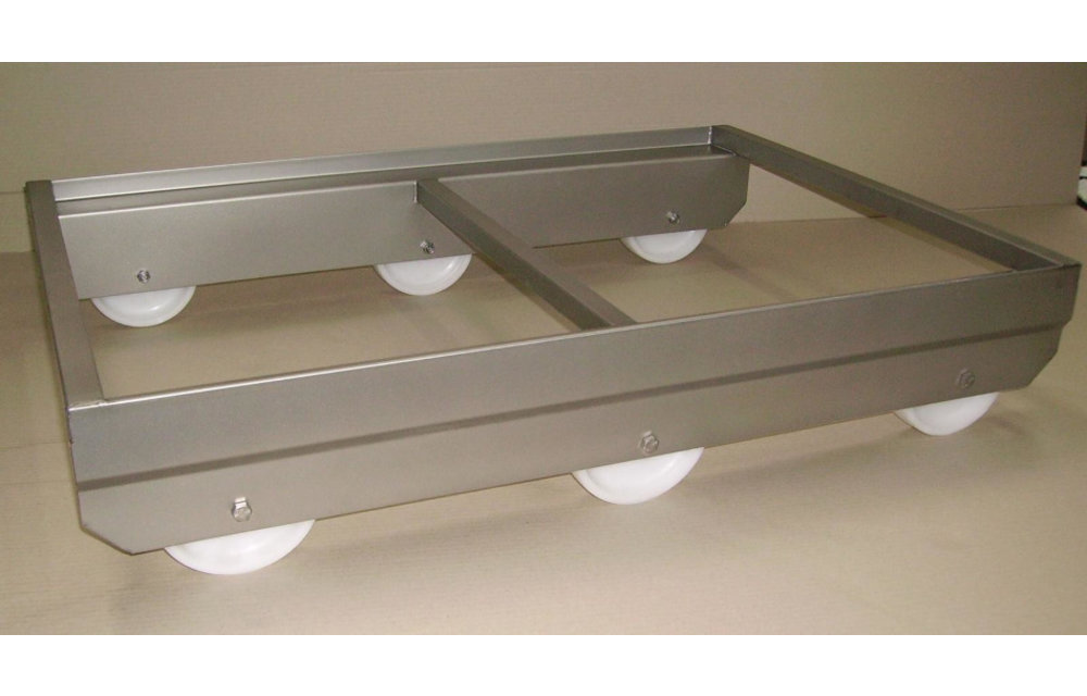 6 Rad Doppel Roller aus Edelstahl
