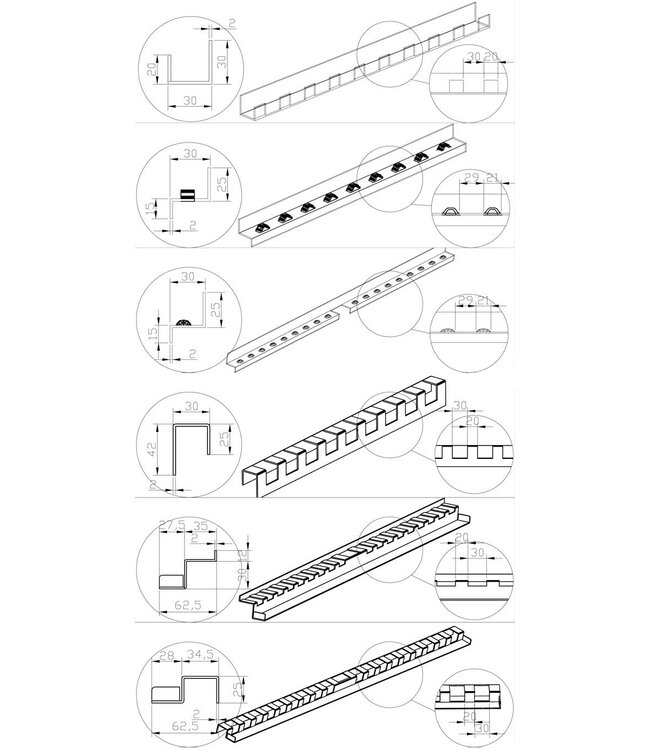 Carrello per fumatori a forma di Z in acciaio inox
