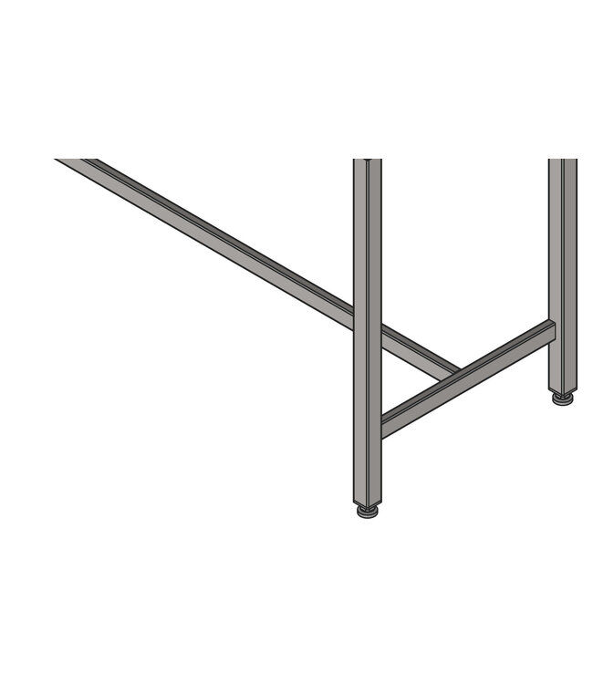 Spültisch 1 Becken aus Edelstahl