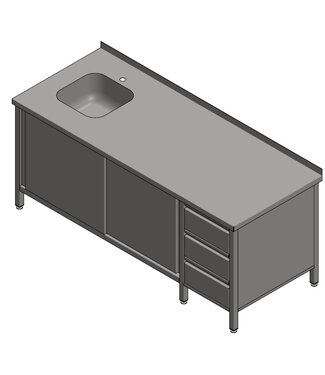 EDYSTAR Spülschrank mit Schubladenstock
