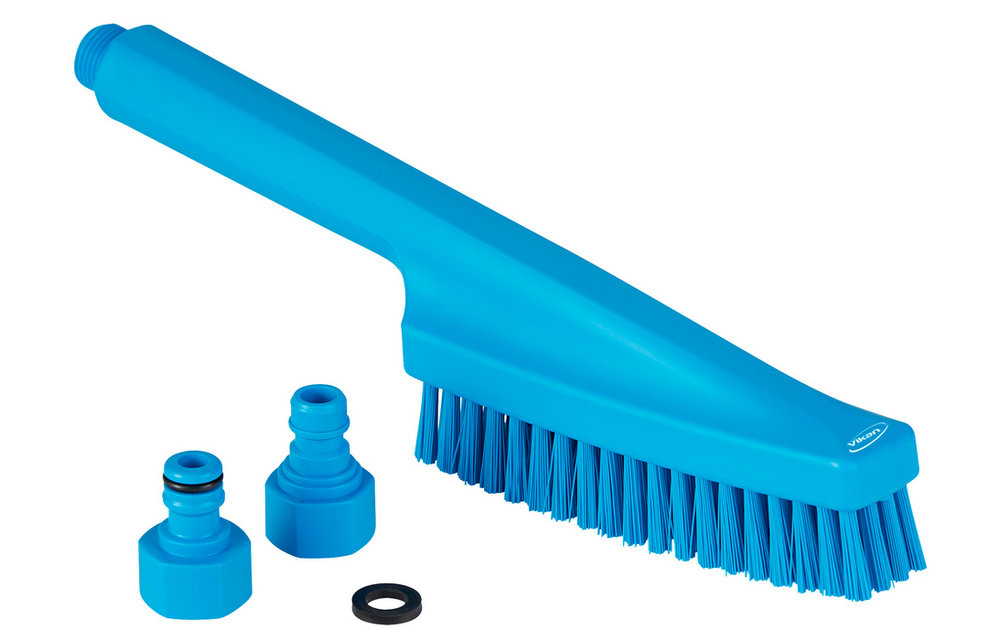 Vikan Brosse à main, passage d’eau, 330 mm, Dur