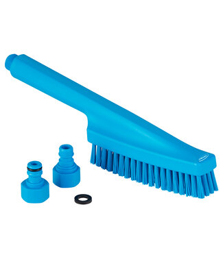 Vikan Hygiene Reinigungsgeräte Brosse à main, passage d’eau, 330 mm, Dur