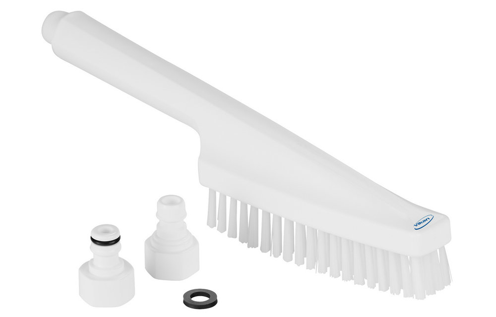 Vikan Brosse à main, passage d’eau, 330 mm, Dur