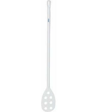 Vikan Hygiene Reinigungsgeräte Langer Rührlöffel mit kleinem Lochblatt, Ø31 mm, 1200 mm, Weiss