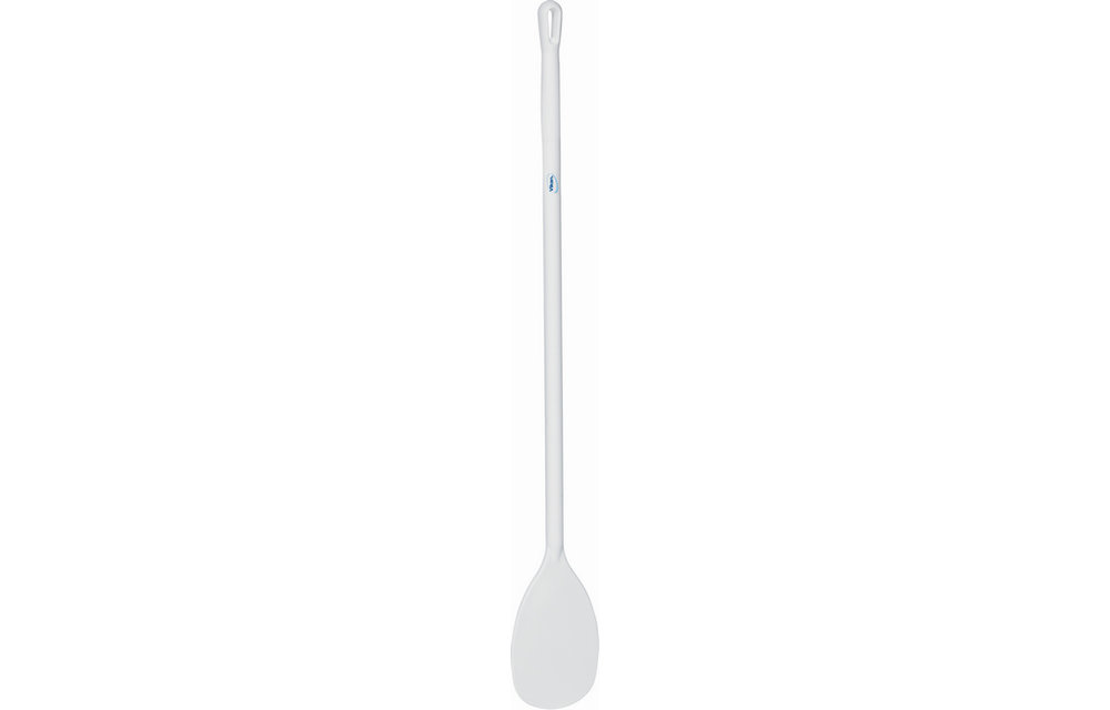 Vikan Langer Rührlöffel, kleines Blatt, Ø31 mm, 1200 mm, Weiss