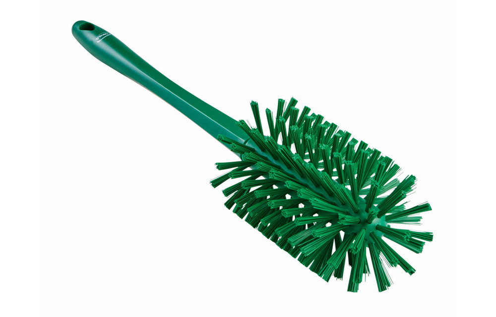 Vikan Brosse cylindrique, avec manche moulé, Ø90 mm, Medium/dur