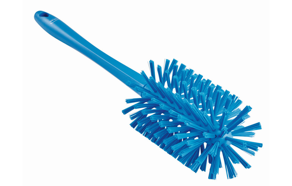 Vikan Brosse cylindrique, avec manche moulé, Ø90 mm, Medium/dur