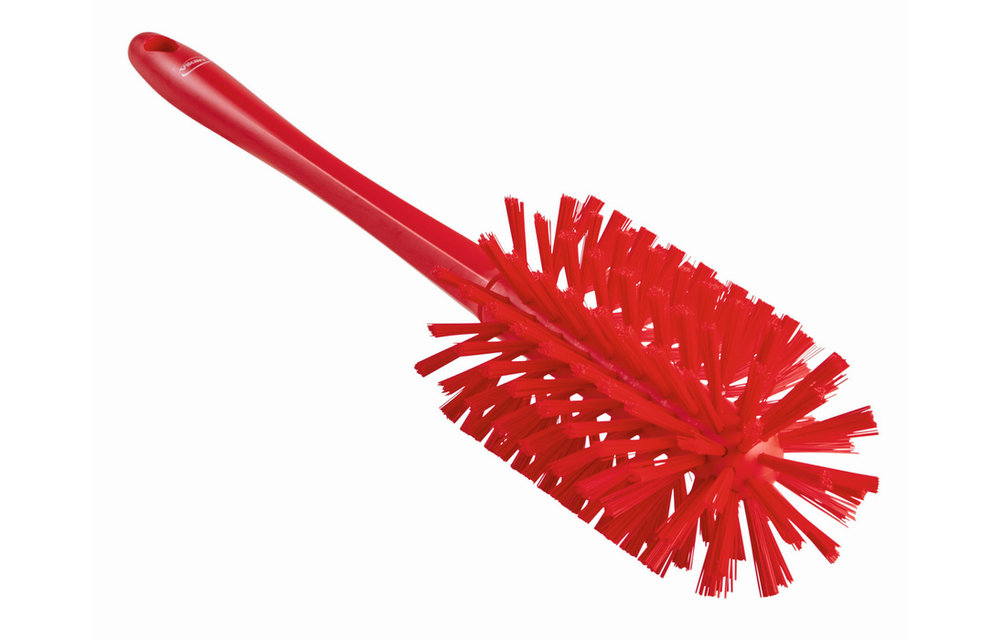 Vikan Brosse cylindrique, avec manche moulé, Ø90 mm, Medium/dur