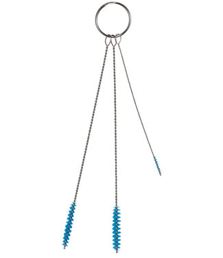 Vikan Hygiene Reinigungsgeräte Set di pulizia con 3 spazzole: Ø2, Ø6, Ø6 mm, Morbido