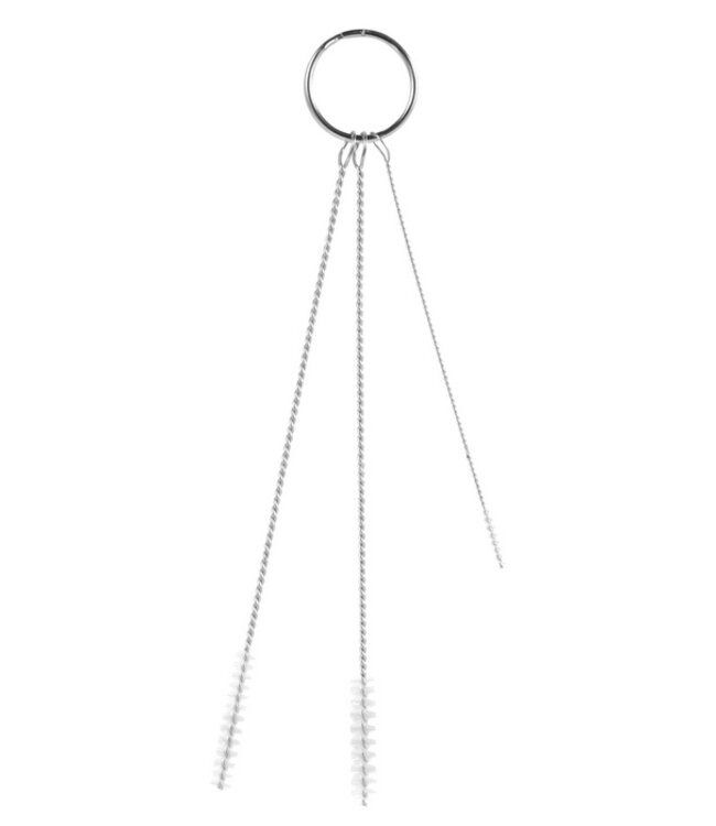 Vikan Set, 3 spazzole, Ø2, Ø5, Ø6 mm, Morbido