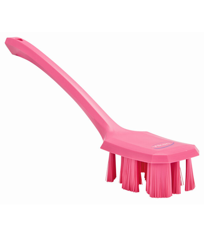 Vikan UST Spazzola con manico lungo, setole rigide, 395 mm, Duro