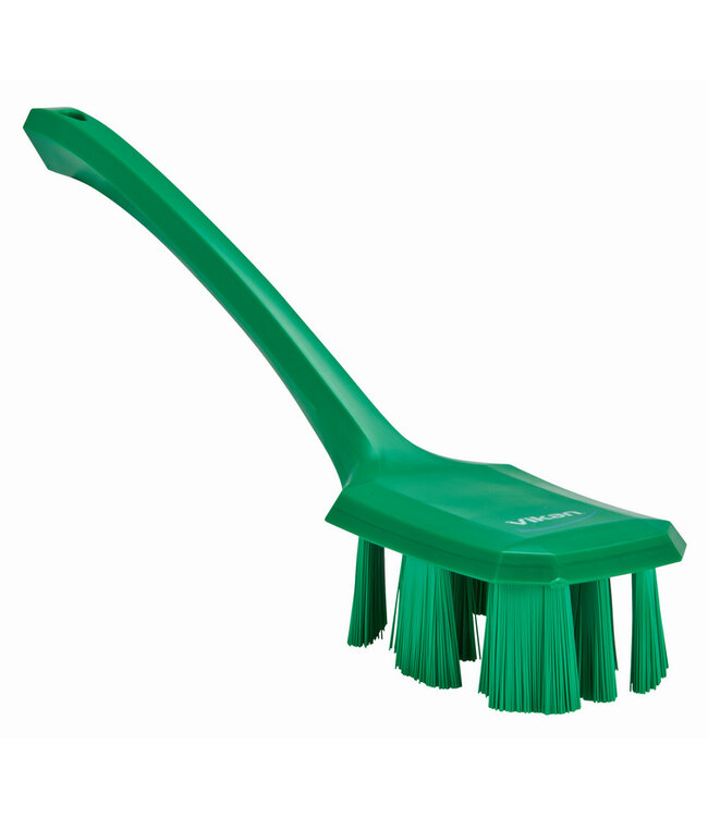 Vikan UST Spazzola con manico lungo, setole rigide, 395 mm, Duro