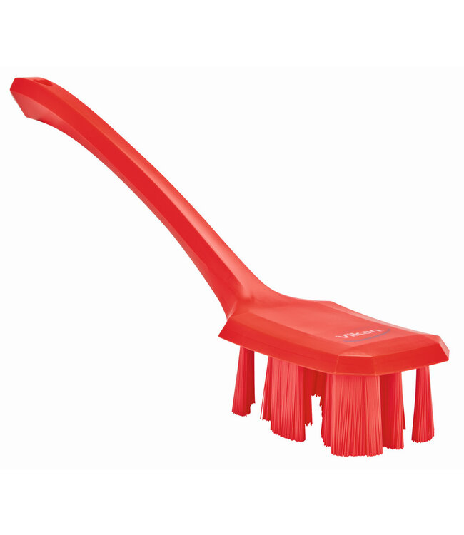 Vikan UST Spazzola con manico lungo, setole rigide, 395 mm, Duro