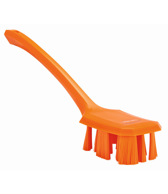Vikan UST Spazzola con manico lungo, setole rigide, 395 mm, Duro