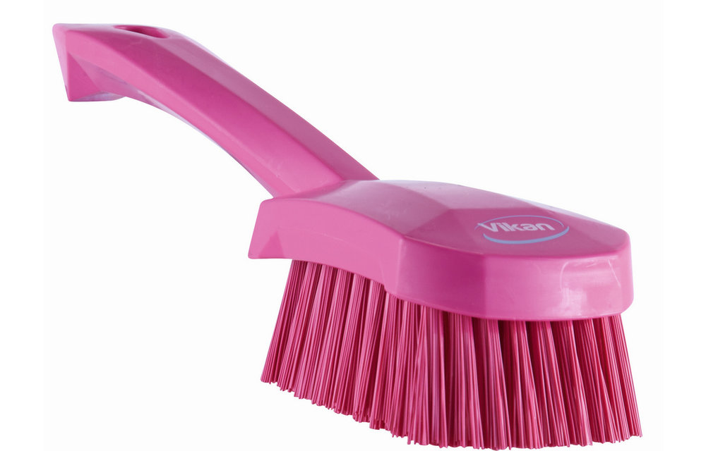 Vikan Brosse à main, manche court, 270 mm, Dur